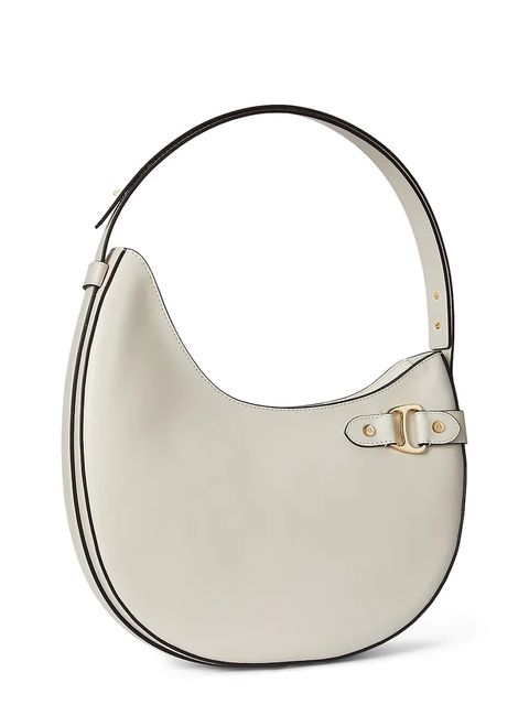 Lauren Ralph Lauren torebka skórzana kolor beżowy 431980156 - zdjęcie produktu nr 2