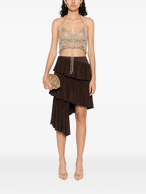 Rabanne open-knit top - Gold