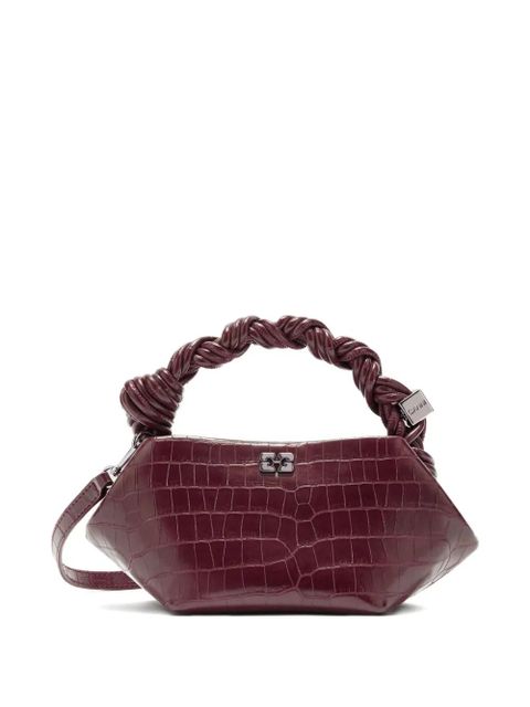 GANNI Bou twisted-handle tote bag - Red - zdjęcie produktu nr 1