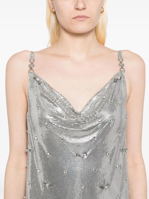 Versace aluminum metal mesh dress - Silver