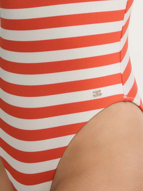 Tommy Hilfiger jednoczęściowy strój kąpielowy kolor pomarańczowy miękka miseczka UW0UW05894