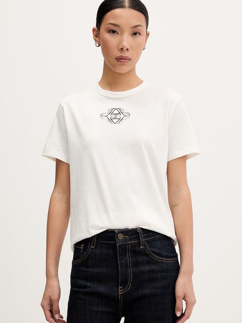 HUGO T-shirt damski bawełniany Damacia_8 - zdjęcie produktu nr 1