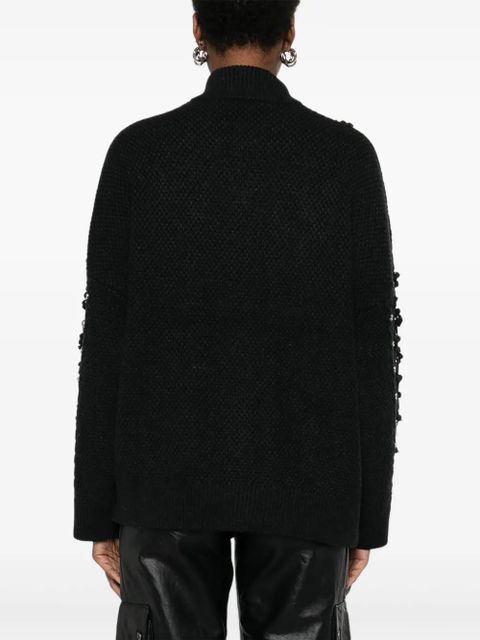 Essentiel Antwerp rhinestone-embellished cardigan - Black