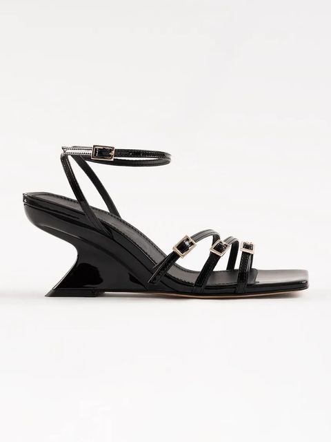 Souliers Martinez sandały na koturnie skórzane EDEN - zdjęcie produktu nr 1