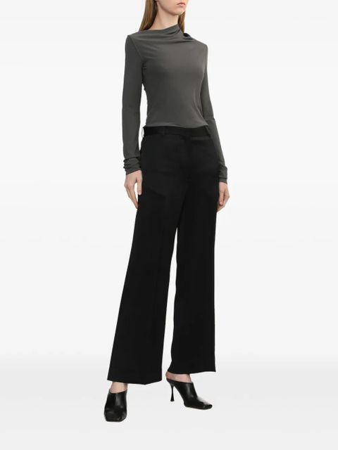 TOTEME draped jersey top - Grey