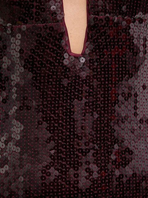 Bardot sukienka kolor bordowy midi dopasowana 59908DB