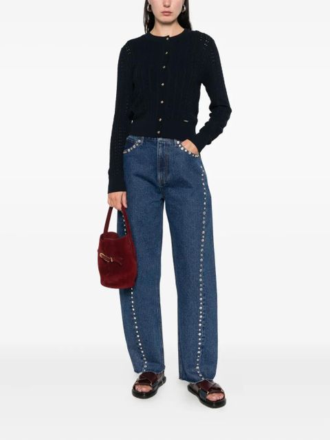 SANDRO button-fastening cardigan - Blue - zdjęcie produktu nr 2