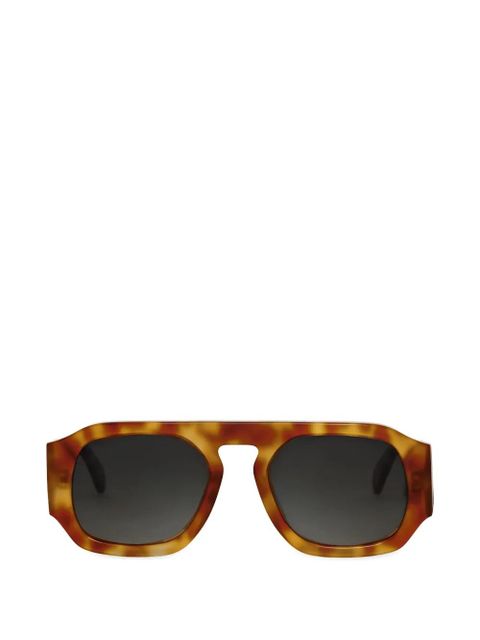ANINE BING Preston geometric-frame sunglasses - Brown - zdjęcie produktu nr 1