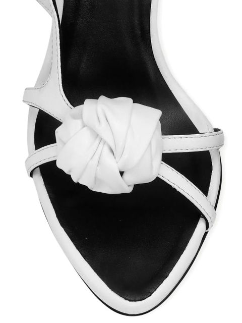 ROTATE BIRGER CHRISTENSEN knot-detail leather sandals - White