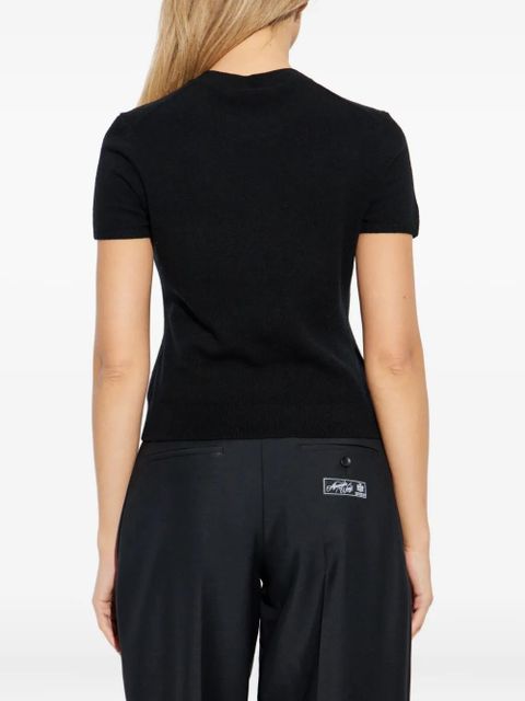 Alexander Wang logo crew-neck T-shirt - Black