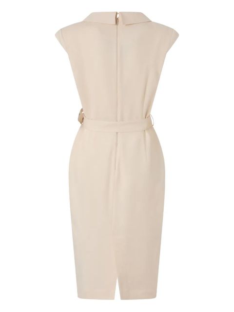 PINKO belted collared dress - Neutrals - zdjęcie produktu nr 2