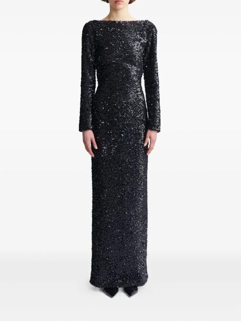 16Arlington Reta sequinned gown - Black