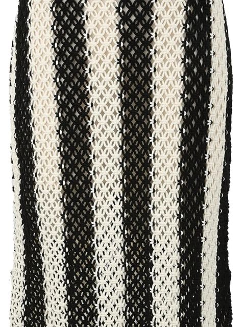 ZIMMERMANN macramé-fabric fringed-hem maxi skirt - Neutrals - zdjęcie produktu nr 2