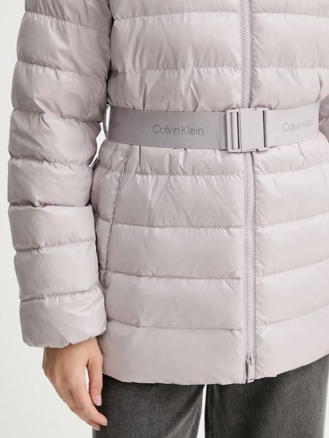 Calvin Klein kurtka kolor szary zimowa LV044D542G