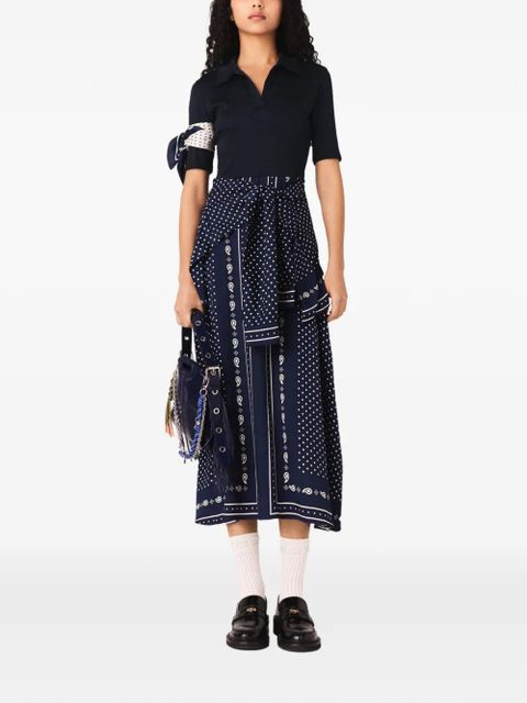 Maje polka-dot maxi dress - Blue - zdjęcie produktu nr 2