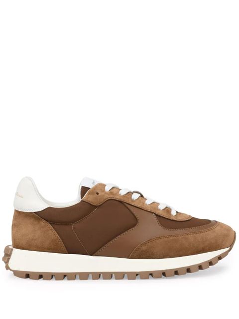 Gianvito Rossi Gravel panelled sneakers - Brown - zdjęcie produktu nr 1