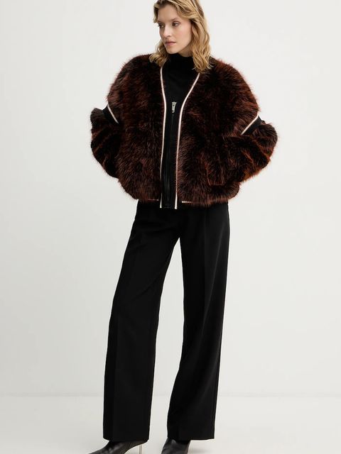 Guess kurtka KATIA kolor brązowy przejściowa W5BL67 W3790 - zdjęcie produktu nr 2