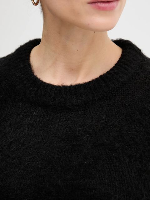 United Colors of Benetton sweter z dodatkiem moheru damski kolor czarny 1VAAD10F4