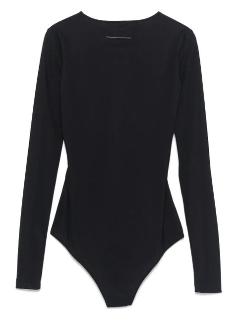 MM6 Maison Margiela numbers-motif bodysuit - Black - zdjęcie produktu nr 2
