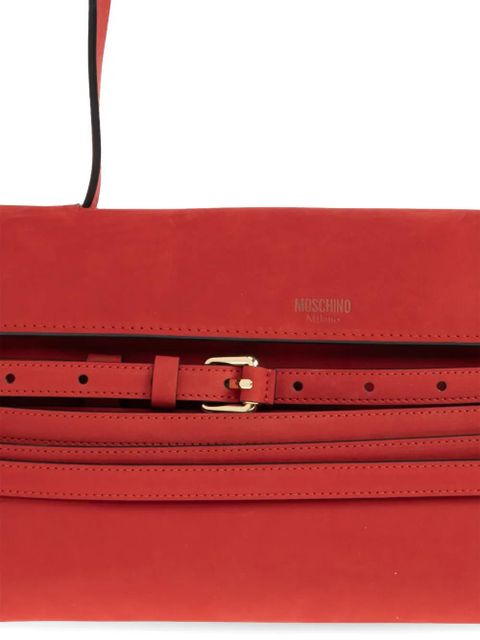 Moschino Tie Me buckle-strap tote bag - Red