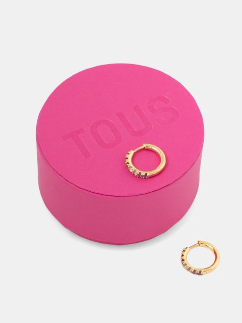 Tous kolczyki srebrne pozłacane