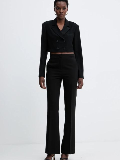 Fracomina marynarka kolor czarny dwurzędowa gładka FJ25WJ1001W42901