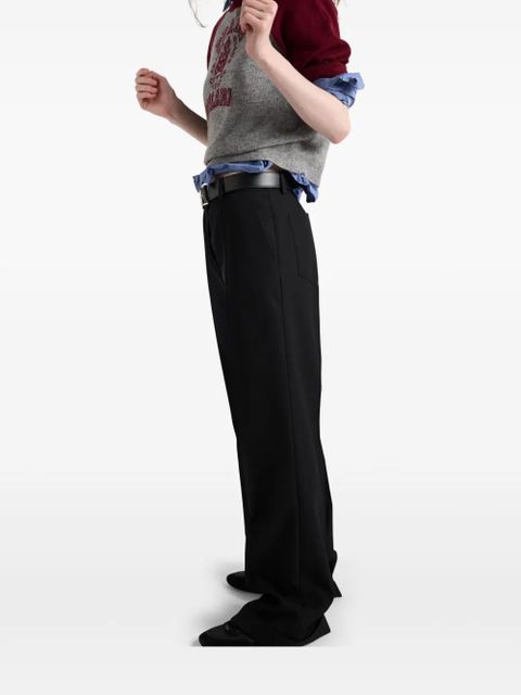 Prada gabardine trousers - Black