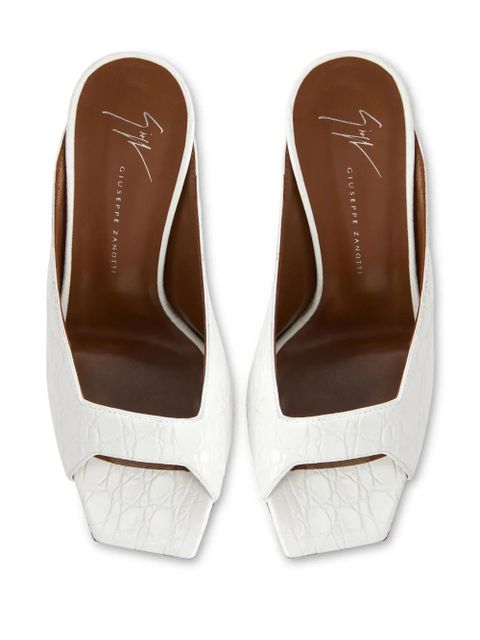 Giuseppe Zanotti 105mm leather sandals - White
