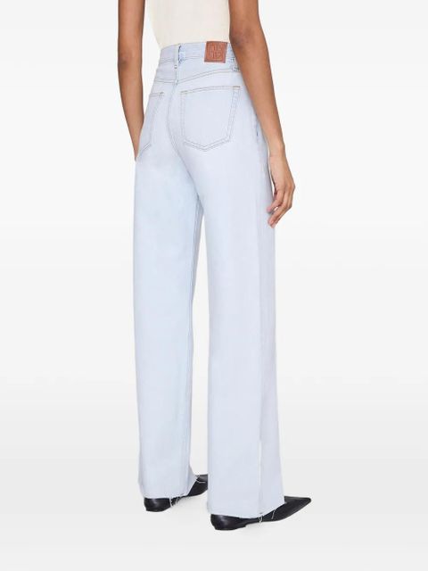 ANINE BING Lewis frayed jeans - Blue