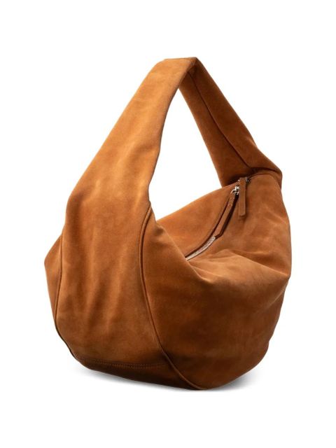 BY FAR maxi Cush suede shoulder bag - Brown - zdjęcie produktu nr 2