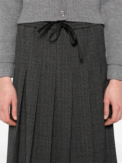 SANDRO pleated midi skirt - Grey