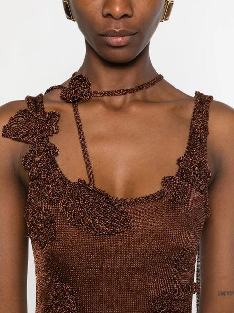 Cult Gaia Pemma knitted maxi dress - Brown