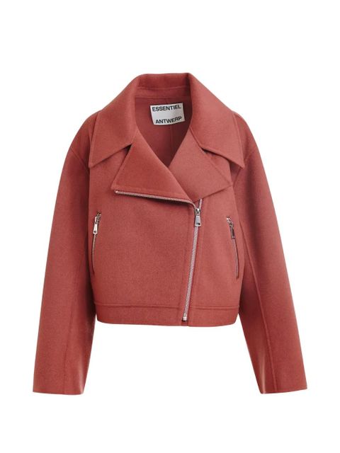 Essentiel Antwerp zip-up jacket - Red - zdjęcie produktu nr 1
