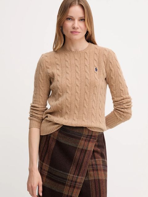 Polo Ralph Lauren sweter damski kolor beżowy lekki 211971865