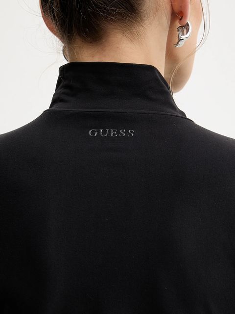 Guess sukienka EVELINE kolor czarny maxi dopasowana O5BK02 KCDE0