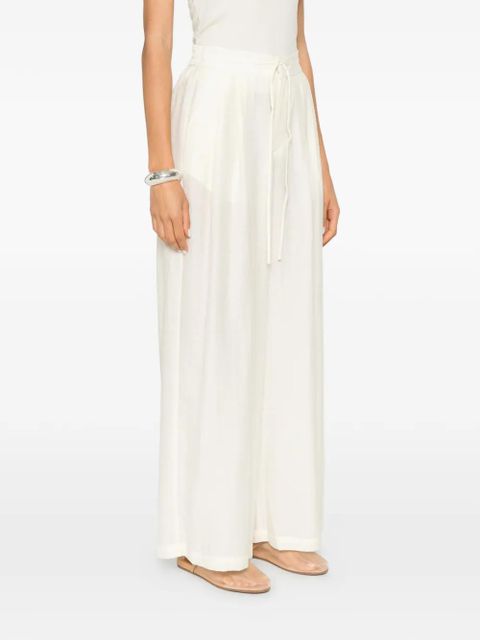 Eleh drawstring wide-leg trousers - Neutrals