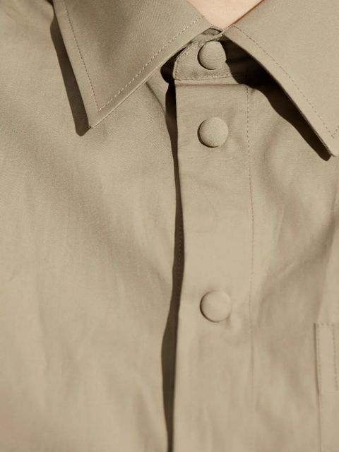 AMI Paris cotton shirt dress - Neutrals