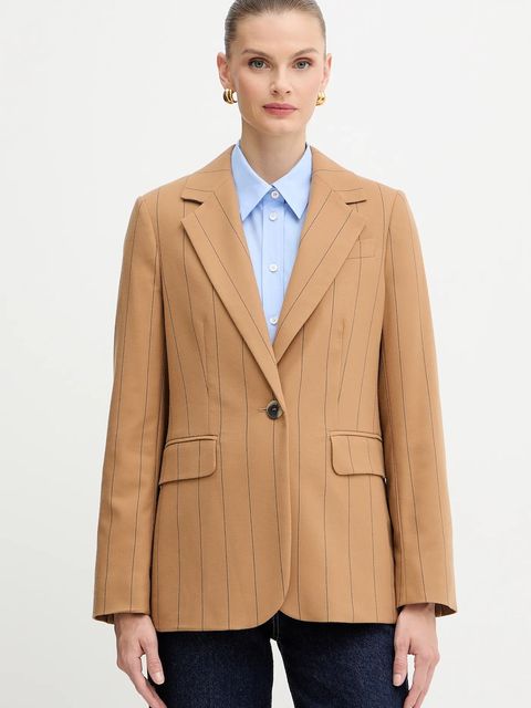 MAX&Co. marynarka kolor brązowy jednorzędowa wzorzysta 2526046033200 - zdjęcie produktu nr 1