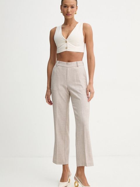 Simona Corsellini kamizelka kolor beżowy jednorzędowa P25CPTO011 - zdjęcie produktu nr 2