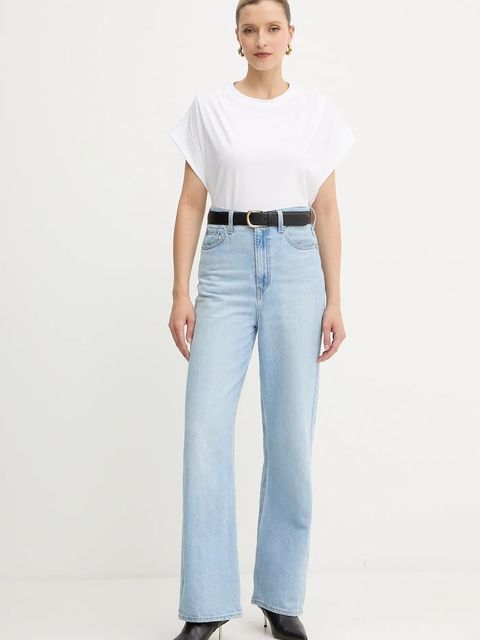 BOSS Orange t-shirt bawełniany damski kolor biały 50547799