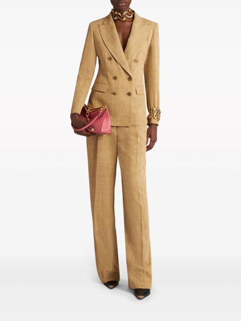 ETRO slub-effect tailored trousers - Neutrals - zdjęcie produktu nr 2