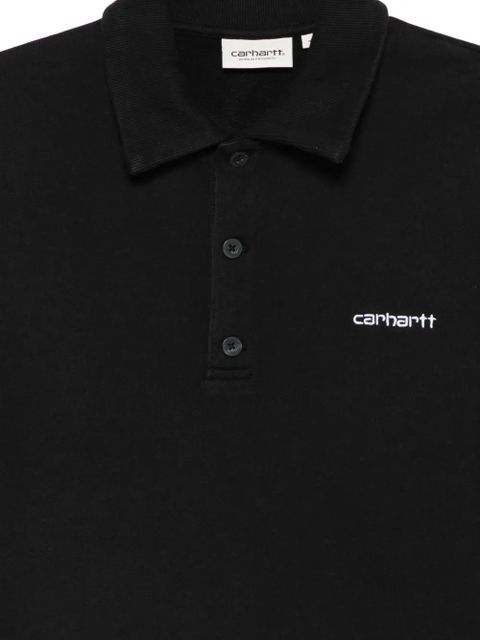 Carhartt WIP Brenta buttoned polo shirt - Black