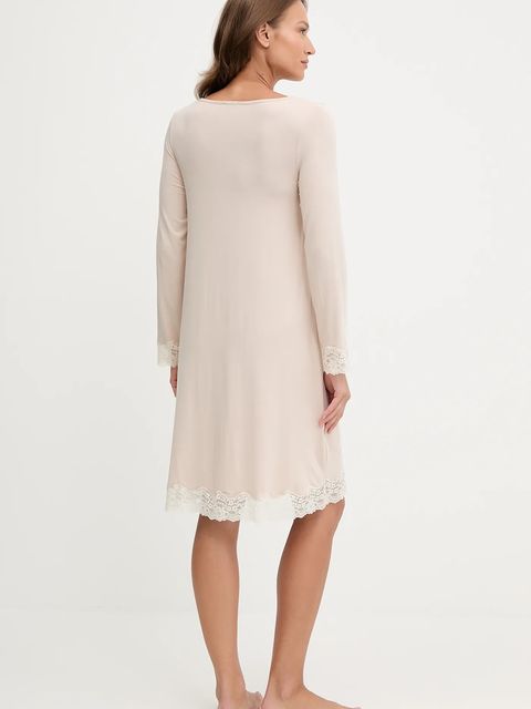 United Colors of Benetton koszula nocna damska kolor beżowy 3Z123C01J