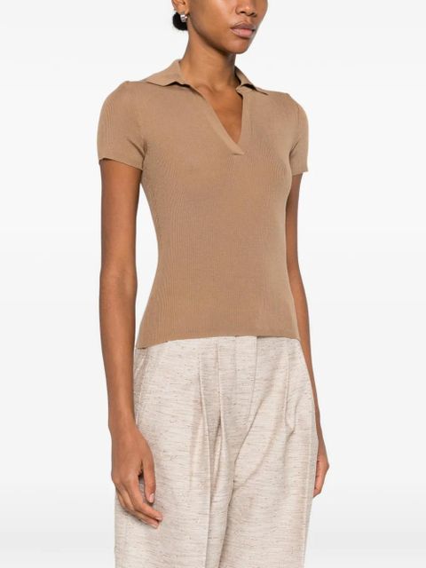 Max Mara V-neck top - Brown