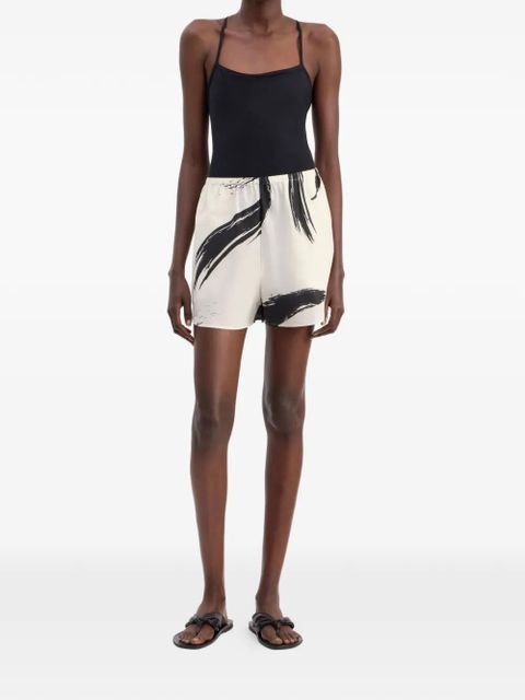 LouLou de Saison Nilo elasticated printed shorts - Neutrals - zdjęcie produktu nr 2