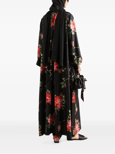 Dolce & Gabbana floral trousers - Black