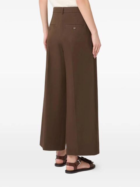 Weekend Max Mara pleated wide-leg trousers - Brown