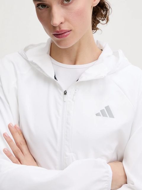 adidas Performance kurtka do biegania Run Essentials kolor biały przejściowa KA0253