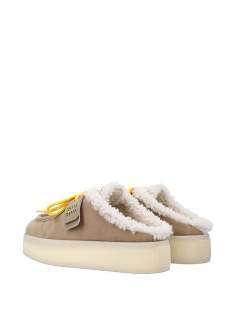 Miu Miu 45mm platform slippers - Neutrals - zdjęcie produktu nr 2