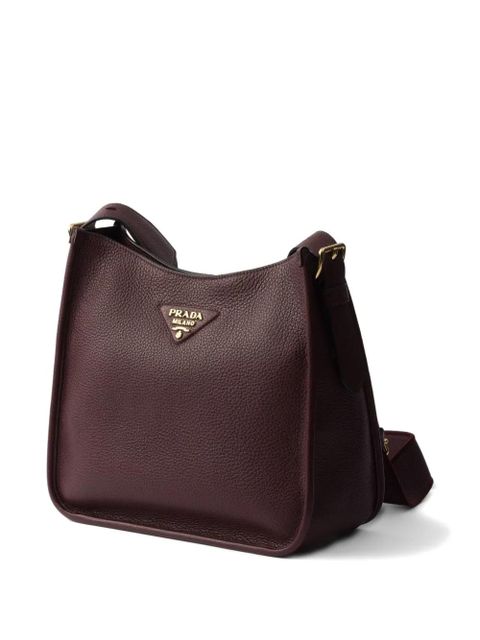 Prada triangle-logo shoulder bag - Red